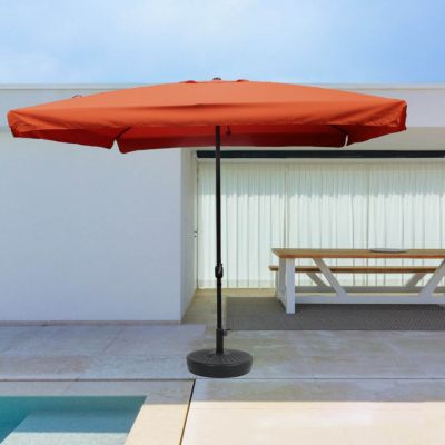 Parasol terracotta carré 295 x 295 m degrés PALERME