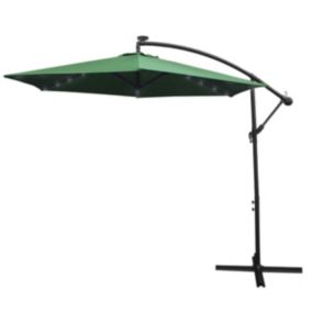 Parasol Vert 3m avec LED's Intégrés