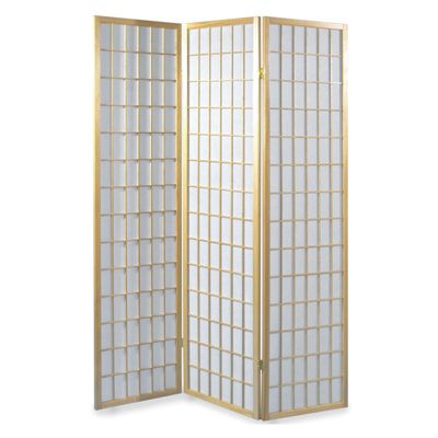 Paravent, en bois vernis naturel