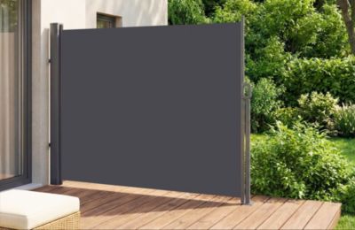 Paravent extérieur rétractable PILAT 3x1,6 m gris anthracite
