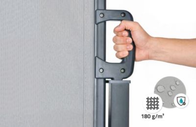 Paravent extérieur rétractable PILAT 3x1,6 m gris clair