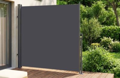 Paravent extérieur rétractable PILAT 3x1,8 m gris anthracite