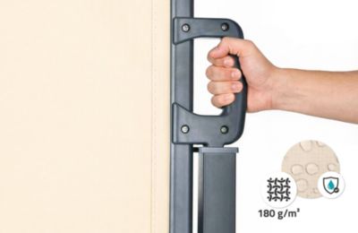 Paravent extérieur rétractable PILAT 5x1,8 m beige
