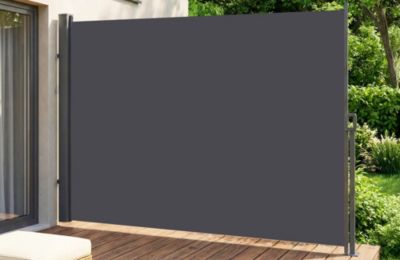 Paravent extérieur rétractable PILAT 5x1,8 m gris anthracite