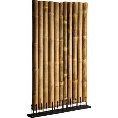 Paravent Kairuan en Bambou pour Intérieur et Extérieur 124 x 18 x 190 cm Naturel
