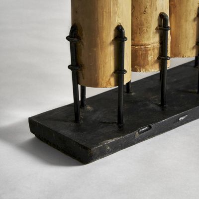 Paravent Kairuan en Bambou pour Intérieur et Extérieur 124 x 18 x 190 cm Naturel