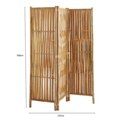 Paravent pliable en bois Box & Beyond Hanoï 3 pans