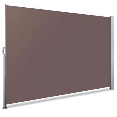 Paravent retractable avec housse de protection 1.8x3m Anthracite