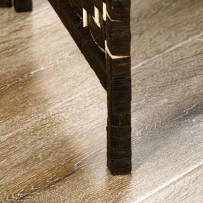 Paravent séparateur de pièce 4 panneaux pliables dim. 160L x 170H cm - 2 étagères - bois fibre papier brun