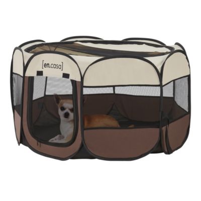 Parc pliable Telford pour animaux de compagnie 58 x 114 x 114 cm en.casa