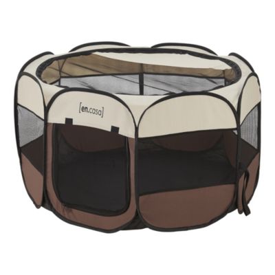 Parc pliable Telford pour animaux de compagnie 58 x 114 x 114 cm en.casa