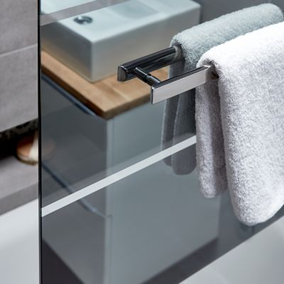 Pare Baignoire 1 Volet Verre Miroir Anticalcaire Goodhome Nubia H 150 X L 95 Cm Castorama