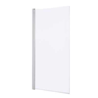 Pare-baignoire 1 volet verre transparent anticalcaire GoodHome Calera H. 140 x l. 85 cm