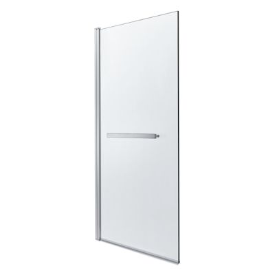 Pare-baignoire 1 volet verre transparent anticalcaire GoodHome Nubia H. 150 x l. 95 cm