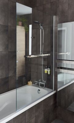 Pare Baignoire 1 Volet Verre Transparent Anticalcaire Goodhome Nubia H 150 X L 95 Cm Castorama