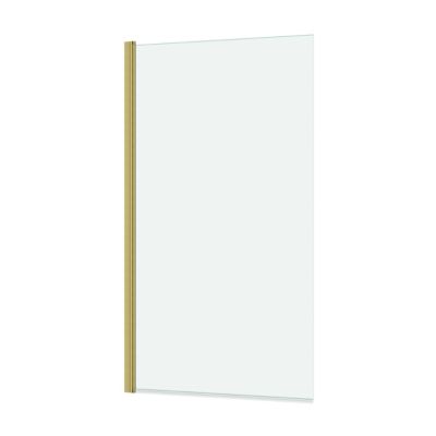 Pare-baignoire 130 x 70 cm or brossé Essentiel Galedo