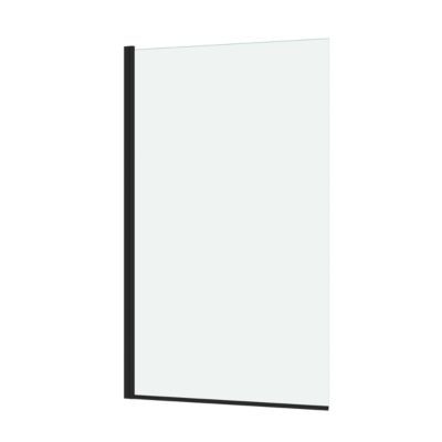 Pare-baignoire 140 x 80 cm noir mat Essentiel Galedo