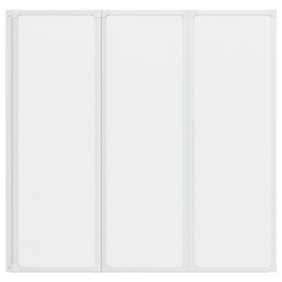 Pare baignoire à 3 volets rétractables (117x120 cm - Blanc)