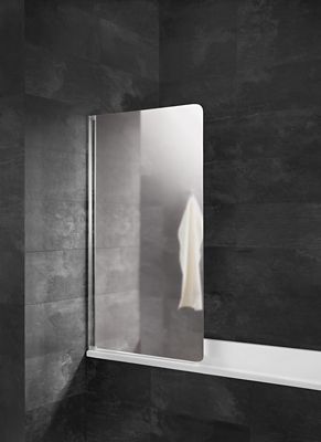 Pare Baignoire 80 X 140 Cm 1 Volet Verre Miroir Castorama