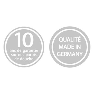 Pare-baignoire 80 x 140 cm Schulte, 1 volet pivotant, verre transparent rainuré, profilé noir