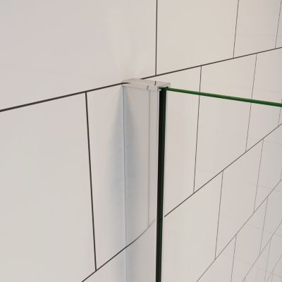 pare baignoire Argent 70x130cm,paroi fixée,5mm verre anticalcaire,style industriel et Installation réversible
