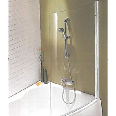 Pare Baignoire Courbe 1 Volet Avec 2 Arrondies 90 Cm Castorama