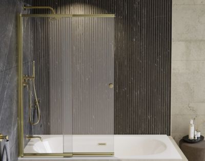 Pare-baignoire Easy Slide Gold 100x150H