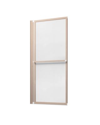 Pare-baignoire effet bois 1 volet relevable Atelier du bain