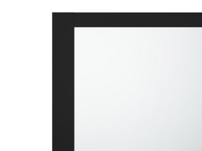 Pare baignoire noir mat style industriel - 80 x 140 cm - Verre trempé - BRADENTON