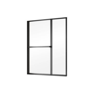 Pare-baignoire pivotant 2 volets, l. 109 x H. 140 cm, transparent, Schulte