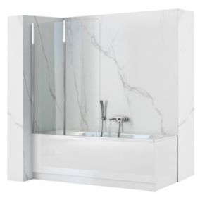 Pare-baignoire pliant REA Agat-2 100 chrome