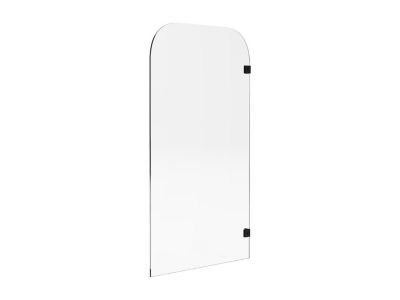 Pare baignoire réversible aux angles arrondis style industriel - 80 x 140 cm - TIMOUR