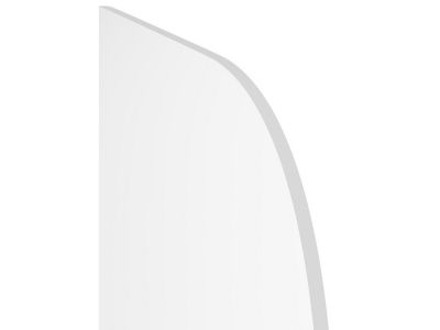 Pare baignoire réversible aux angles arrondis style industriel - 80 x 140 cm - TIMOUR