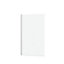 Pare-baignoire rabattable 120 x 70 cm, profilés alu blanc mat, Galedo Essentiel