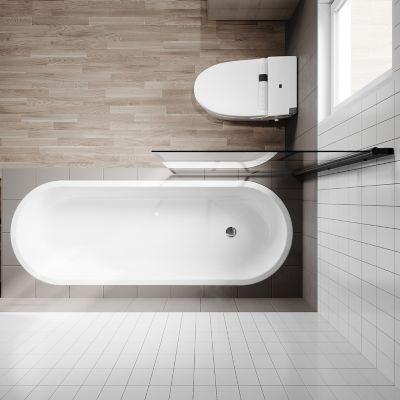 Pare-baignoire SIRHONA 800x1400mm Ecran de Baignoire Industriel + Verre Transparent  6 mm + Double Construction en Aluminium
