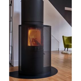 Grille de protection cheminée 3 pans 77×143 cm (HxL)