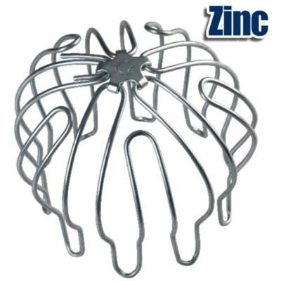 Pare-gravier anti-colmatage universel pour gouttière (Acier zingué). Empêche entrée de feuilles ou débris dans descentes pluviales