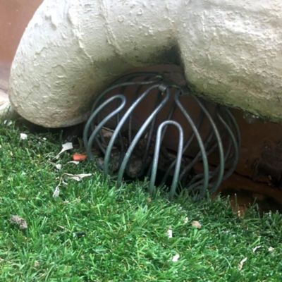 Pare-gravier anti-colmatage universel pour gouttière (Acier zingué). Empêche entrée de feuilles ou débris dans descentes pluviales