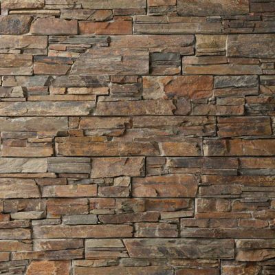 Parement roche naturelle 0,33 m2 multicolor