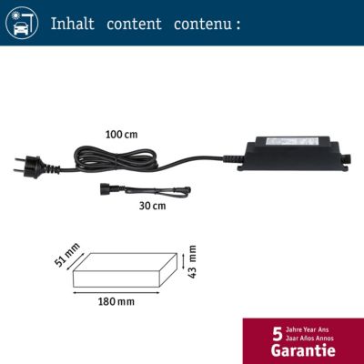 Park + Light Alimentation électrique 230/12V 24VA Noir