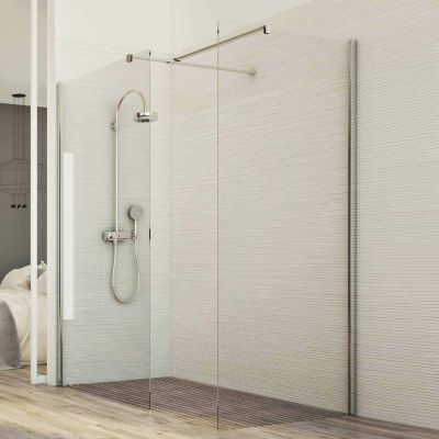 Paroi 70x110 CM en verre transparent 8mm mod. Walk in Corner H198