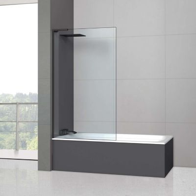 Paroi de baignoire fixe en verre sécurité transparent ép 6mm anti ...