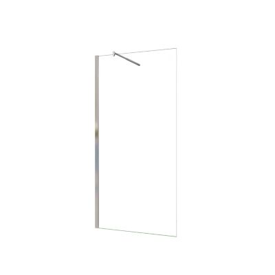 Paroi De Douche 100x200cm En 8mm Verre Anticalcaire Paroi Latérale Douche Italienne Avec Une Barre Stabilitée Extensible