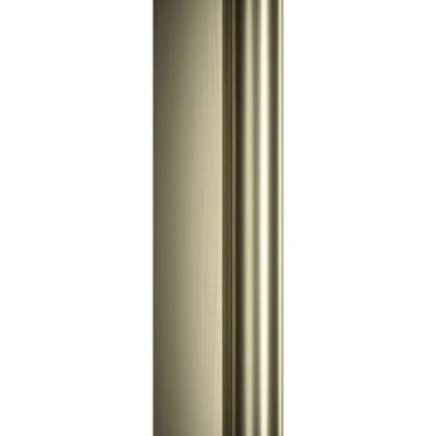 Paroi de douche à l'italienne 200 x 100 cm, verre transparent anticalcaire, profilé finition doré mat, Schulte NewStyle