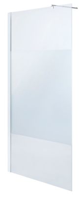 Paroi de douche à l'italienne Cooke & Lewis Onega sérigraphié 90 cm