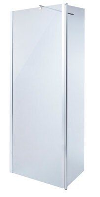 Paroi de douche à l'italienne Cooke & Lewis Onega transparent 80 cm + volet de 45 cm