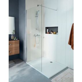 Paroi de douche à l'italienne Cooke & Lewis Onega transparente 90 cm