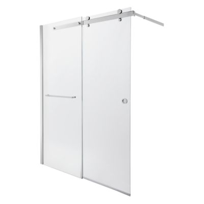 Paroi de douche à l'italienne coulissante GoodHome Naya transparent 140 cm