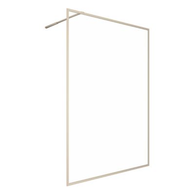Paroi de douche à l'italienne dorée Galedo Golden Edge transparent 120cm