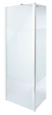Paroi de douche à l'italienne et volet Cooke & Lewis Onega sérigraphié 80 + 45 cm